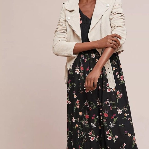 ANTHROPOLOGIE NWT Maeve "Lola" Embroidered Floral Midi Dress - Small - Picture 2 of 6